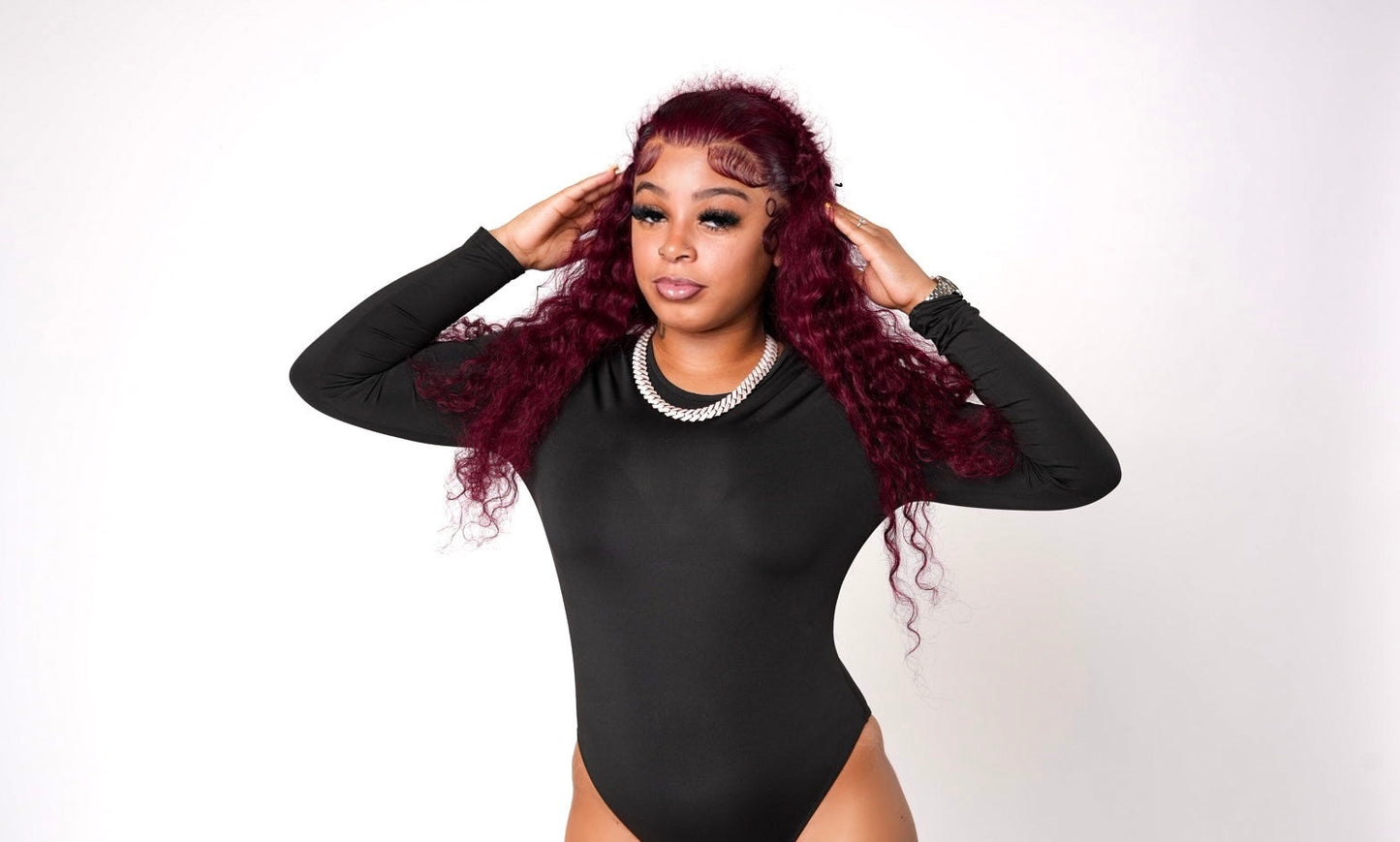 99J Deep Wave Burgundy Hair HD Lace Wig 200% Density