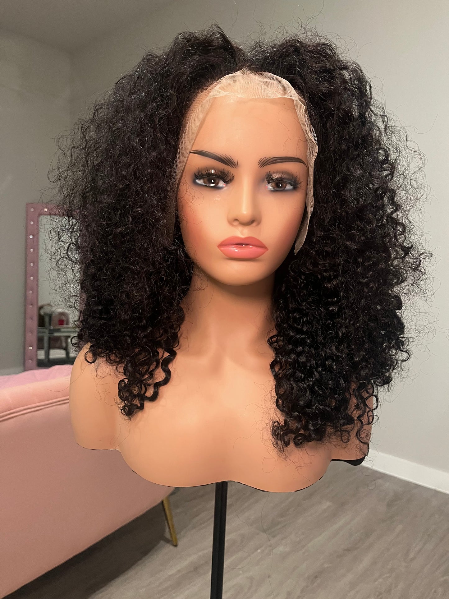 18” Jerry Curl Bob Wig